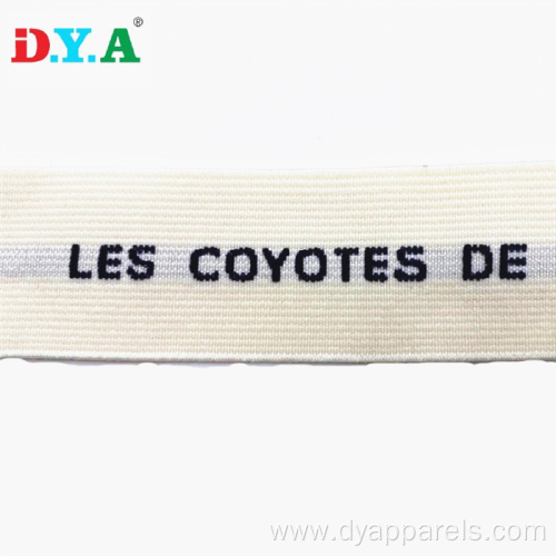 Customized Logo Nylon Jacquard Elastic Band